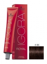 TINTE IGORA ROYAL 4-86 CASTAO MEDIO ROJIZO MARRN 60ML